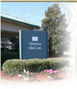 weems lifecare sign
